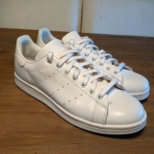 Adidas Stan Smith shoes, men's size 10, all white
